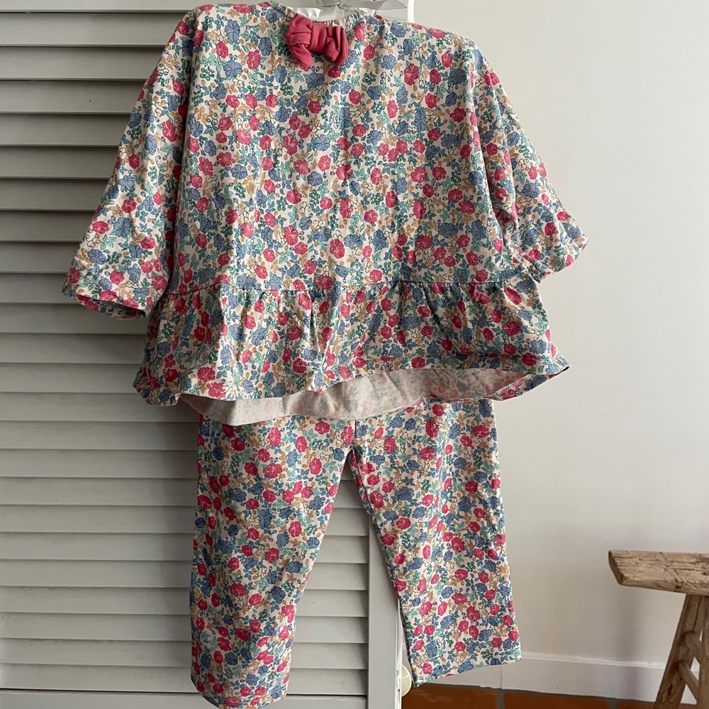 Konges Slojd girls floral lounge set 12 months